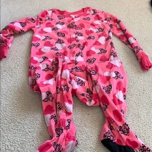 Pink heart onesie